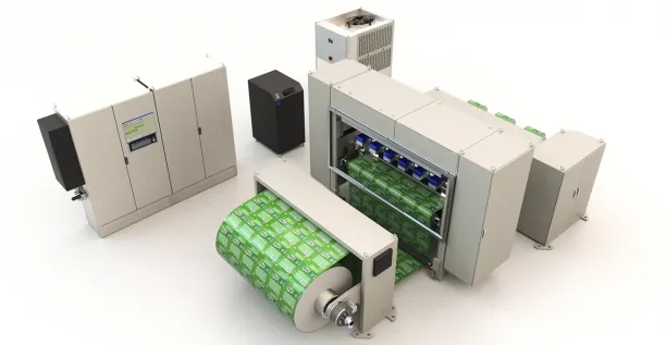 Winder system with laser 
